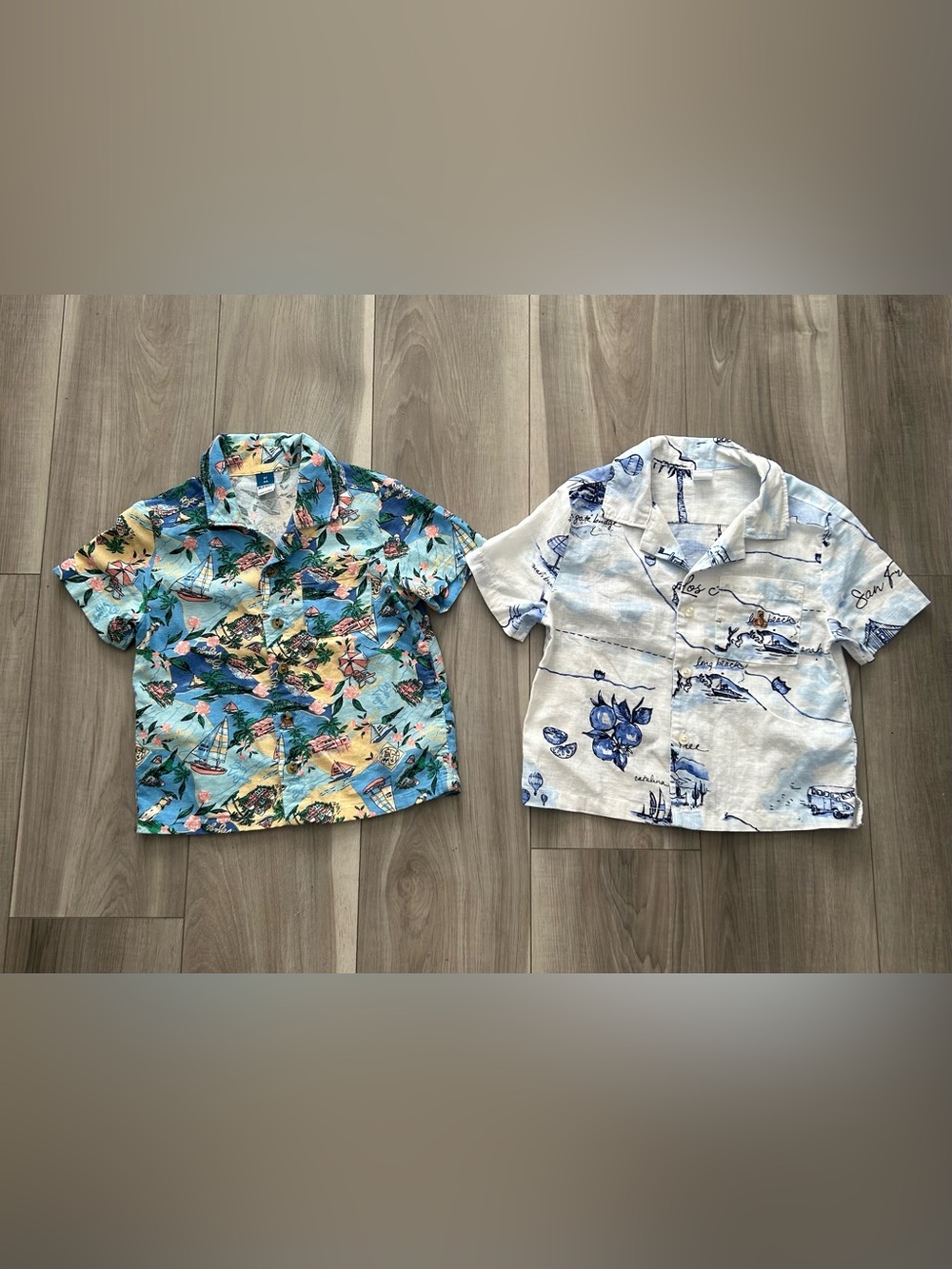 3T GAP + Old Navy Linen Blend Toddler Shirt Bundle